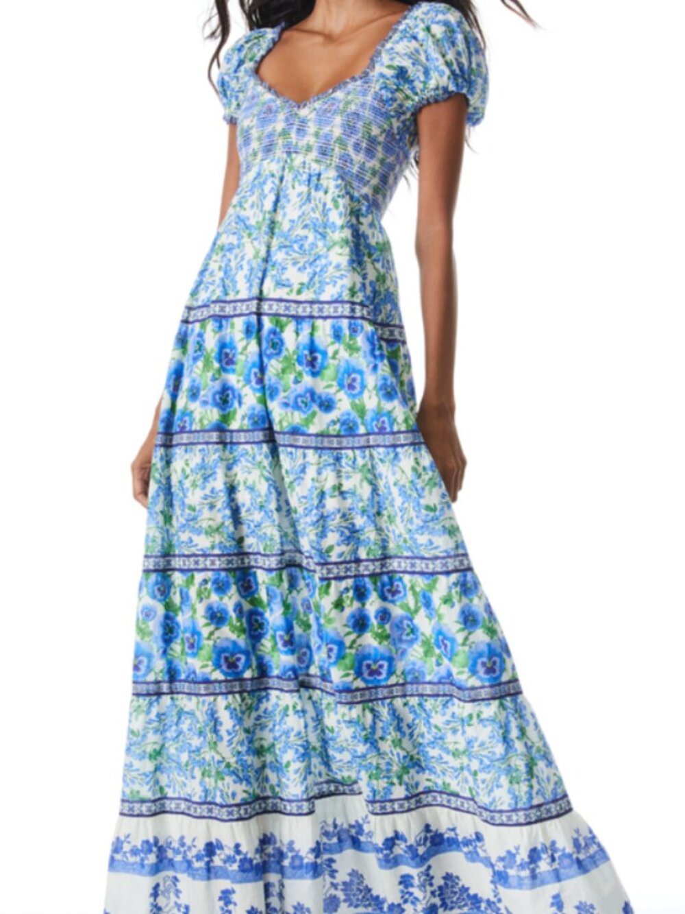 Reformation ROSALYN PUFF SLEEVE MAXI DRESS